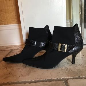 Donald J Pliner Black Ankle Booties